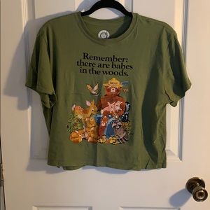 Smoky the bear crop tee